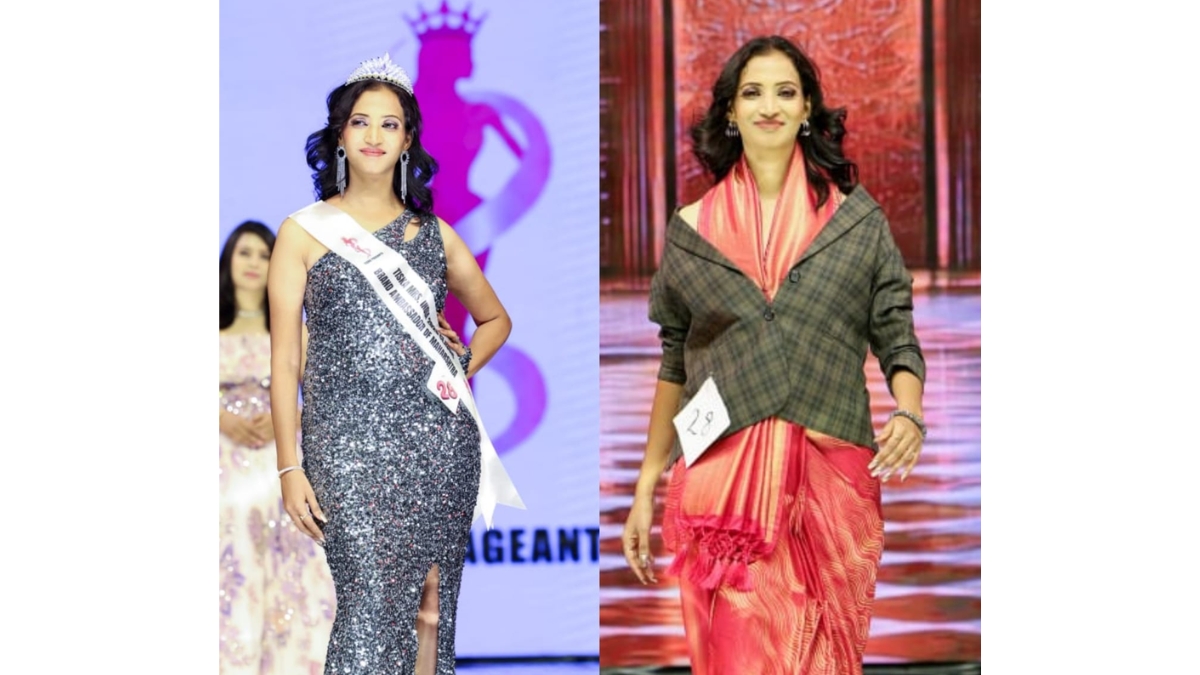 Mrs. Ranjana Prasad Kulkarni won the titles of Mrs. Photogenic and Mrs. Brand Ambassador of Maharashtra at Tiska Mrs. India pageant 2026