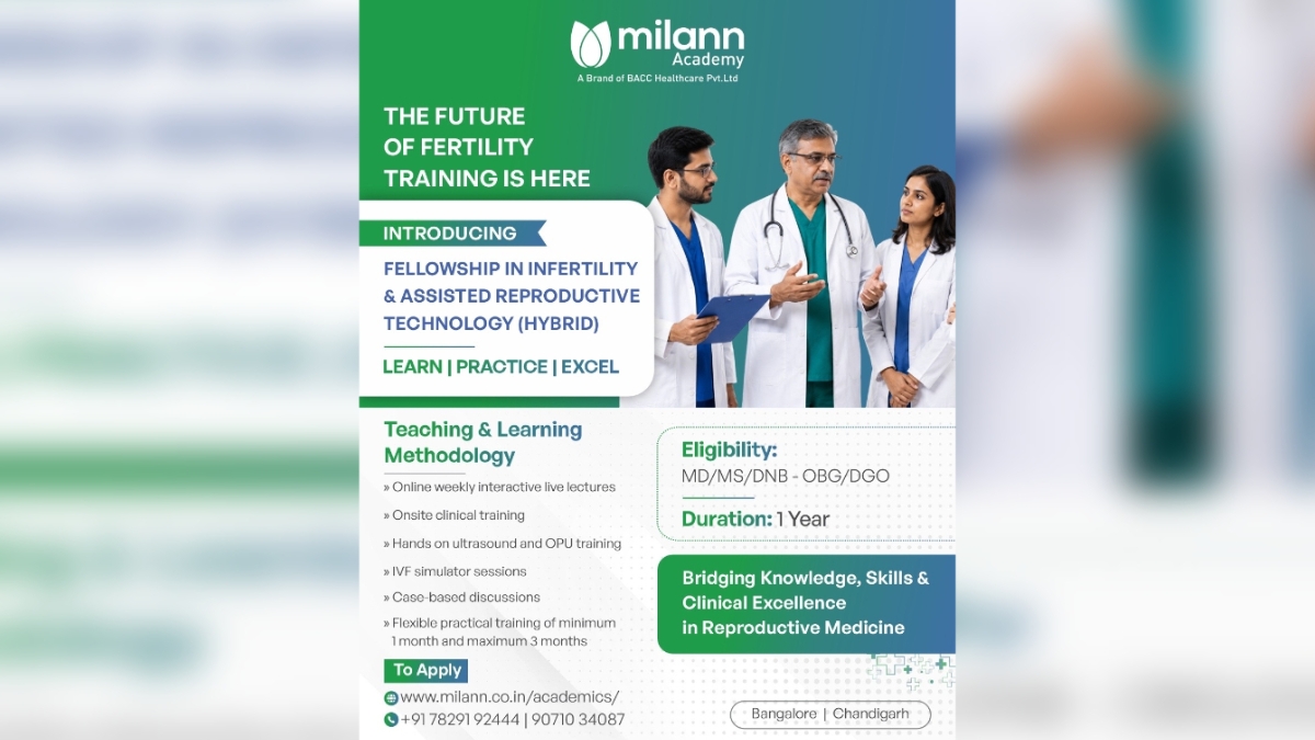 Milann Academy Launches Hybrid Fellowship in Infertility and ART for Practicing Gynaecologists