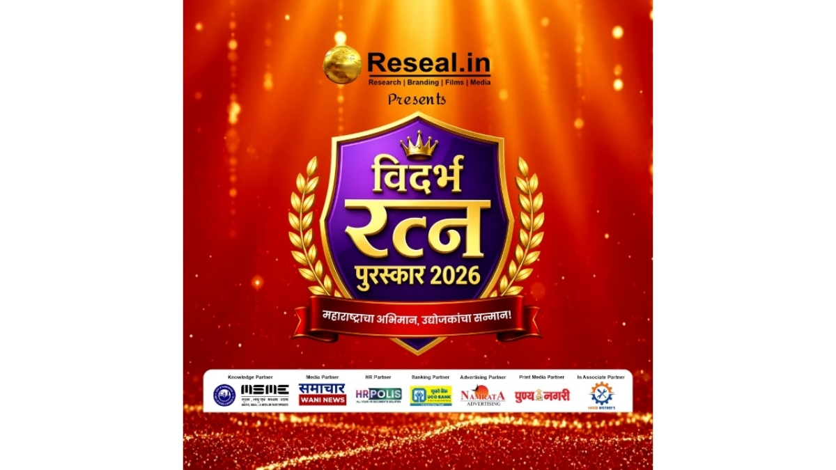 Reseal.in Celebrates Excellence at Vidarbha Ratna Puraskar 2026 in Nagpur; Veteran Actress Varsha Usgaonkar Honours India’s Outstanding Achievers